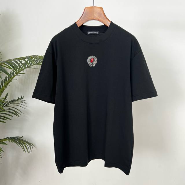 Chrome Hearts summer new style cotton T-shirt with iconic brand embroidered log