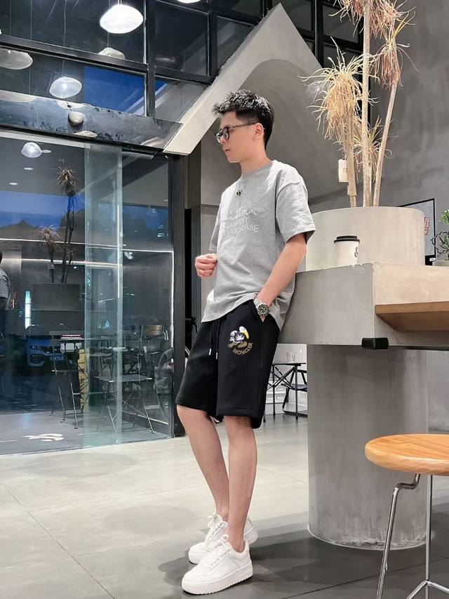 Mon*Cler 2025 new casual shorts~Customized sweatshirt terry cotton fabric, soft