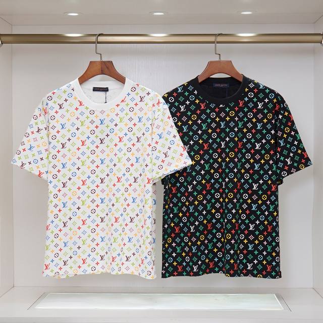 A222# 270g fine cotton double yarn fabric, Louis Vuitton 2025Ss new short sleeve