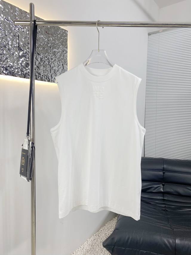 Aw Alexander Wang's new vest T-shirt The fabric is made of high-density custom-m