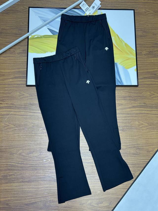 Descente women's flared pants with slits, casual sports style! Descente 2025 wo