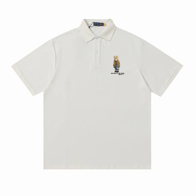 Style number: A016 Ralph Lauren classic bear print Polo shirt 250g fine cotton