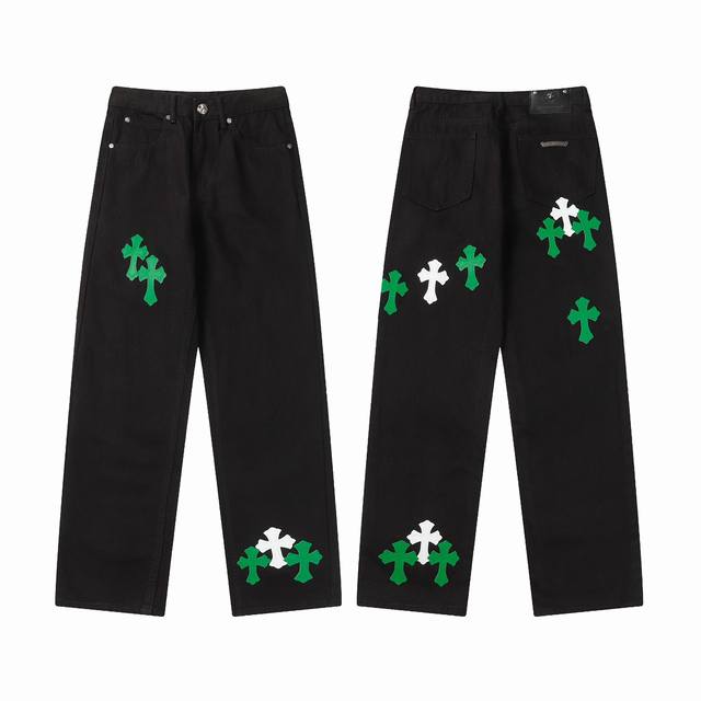 Spot 9953 Kro Miami Limited Color Leather Light Black Washed Jeans, Unisex Size