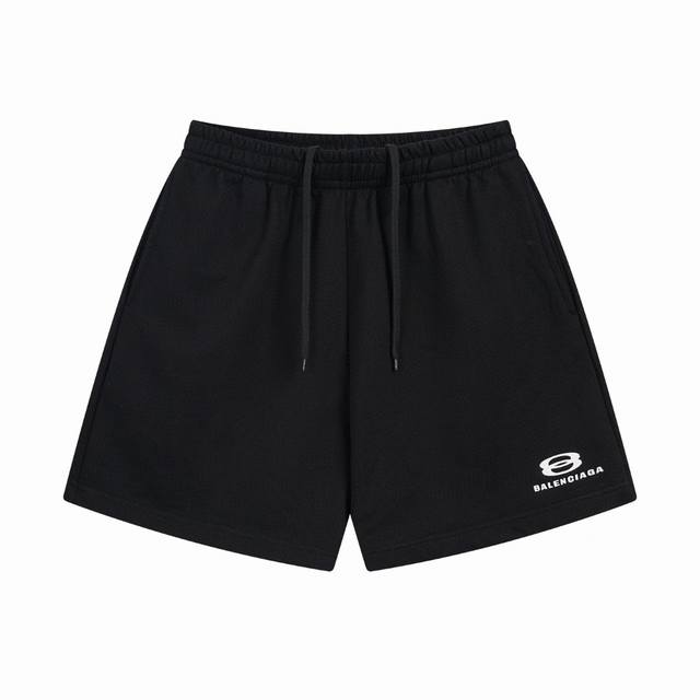 Balenciaga 2025 Ss New Paris Double Ring Classic Logo Embroidered Shorts The qua