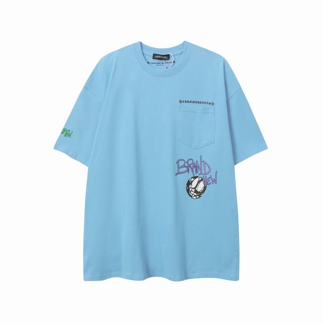 Spot 103 Chrome Hearts New Summer Fashion Brand Sanskrit Letters Printing Matty