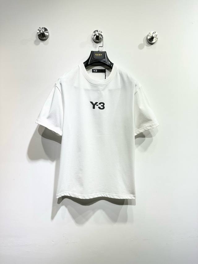 Y3 2025 Spring and Summer New Counter Latest Short-sleeved Round Neck T-shirt Hi