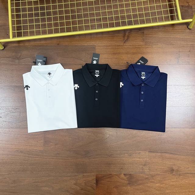 Carefully selected goods! Descente new men's lapel short-sleeved Polo shirt! Cl