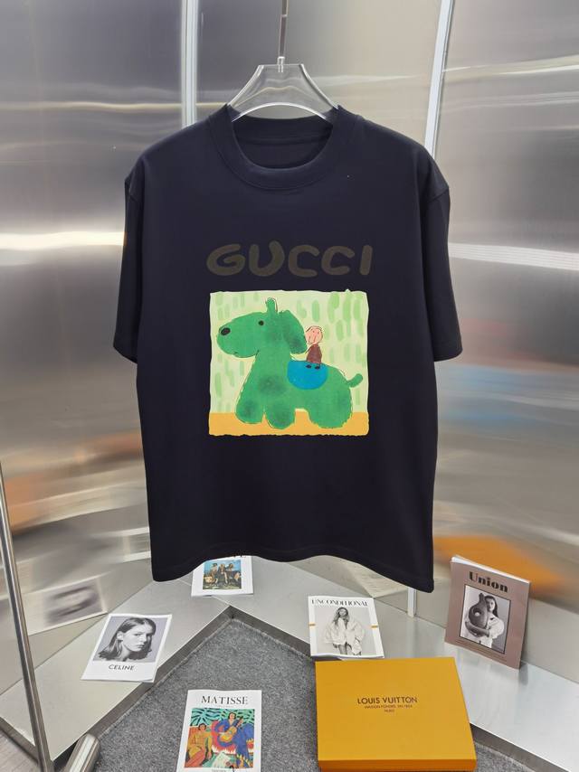 Gucci Guc*I 25Ss Master personally designed trendy new product printed round nec