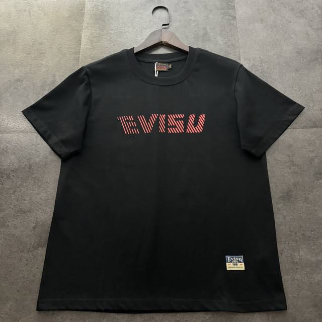 Evisu Fushen 2025 Spring and Summer Seagull Letter Printed Casual Loose Cotton R