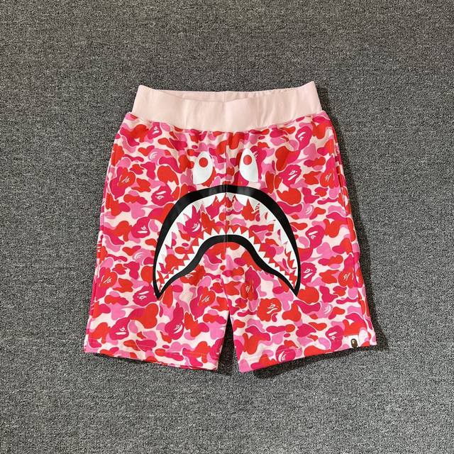 Xx007 Bape Camo Shark Shorts Abc camouflage shark shorts 340g pure cotton custom