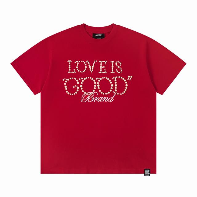 Pure original matching Goodbrand Loveisgood multi-color pearl slogan fashion hi