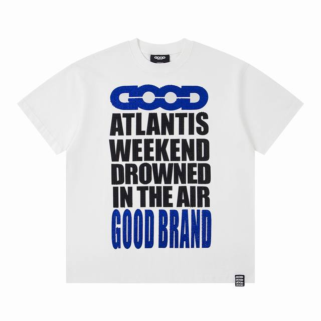 Pure original matching Goodbrand 2025Ss Atlantis full print color diamond sloga