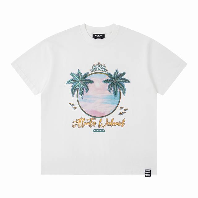 pure original matching Goodbrand2025Ss island coconut forest sequin embroidery