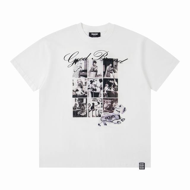 Pure original matching Goodbrand2025Ss Retro portrait foam printing fashion hig