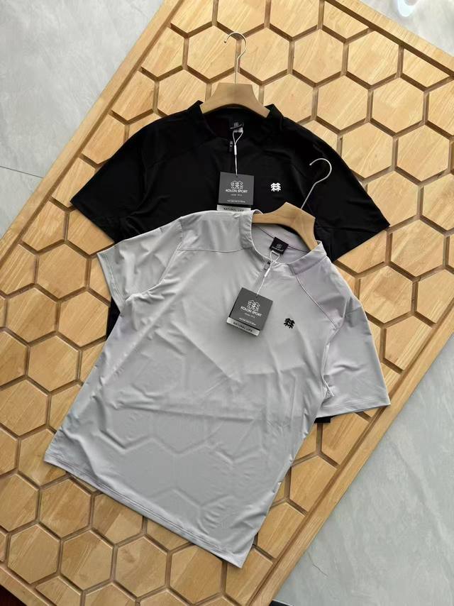 Cro*lon summer men's quick-drying half-zipper short-sleeved T-shirt allows you
