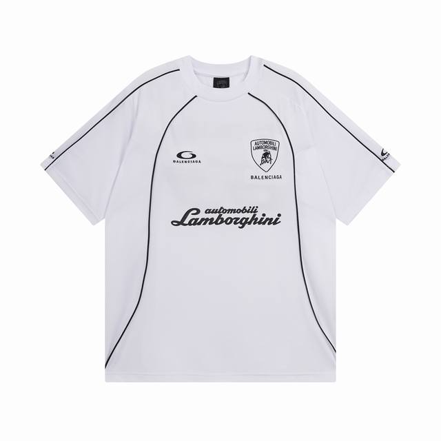 Balenciaga 2025 Ss Latest joint Lamborghini short-sleeved T-shirt The quality of