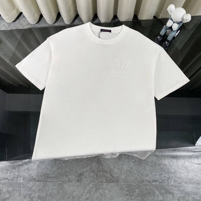 Louis Vuitton Lv 2025 new towel embroidered classic letter logo short-sleeved ro