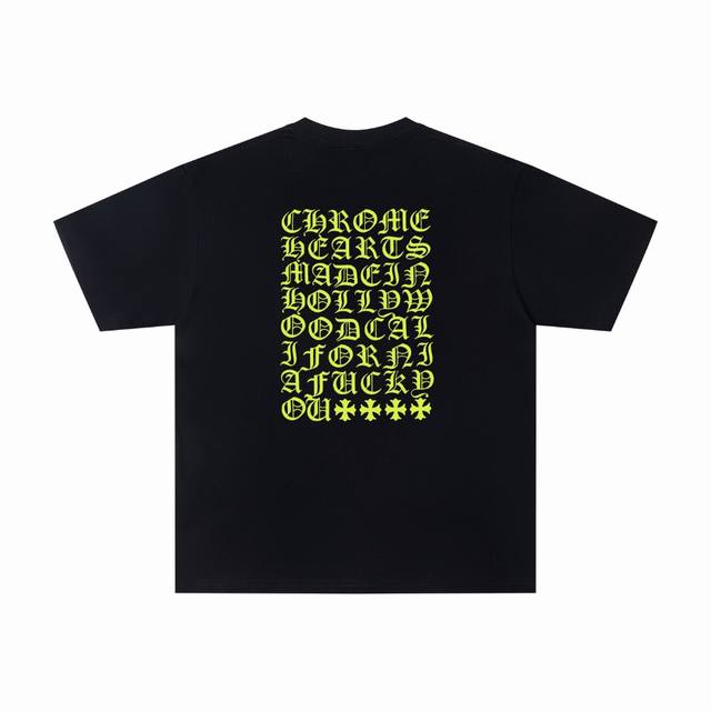 Style number: Wkd42 Chrome Hearte Ch 25Ss fluorescent yellow Sanskrit printed T