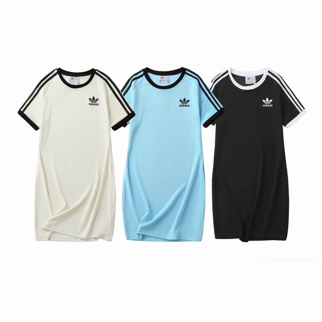 Style number: 851 Adidas Adidas Trefoil summer new three-bar pure cotton slim r
