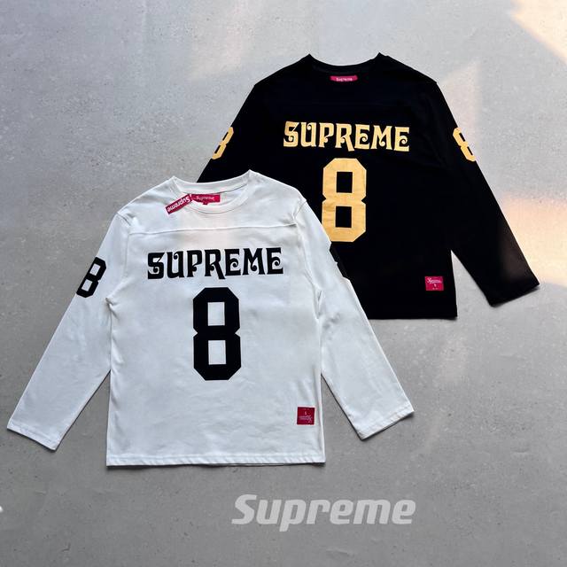 Top version Pure original replica Supreme Ss25 Affiliated LS Football Top No. 10