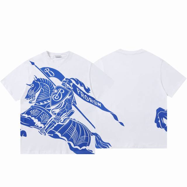Ld1012# Correct positioning version 25Ss new Burberry warhorse print logo letter