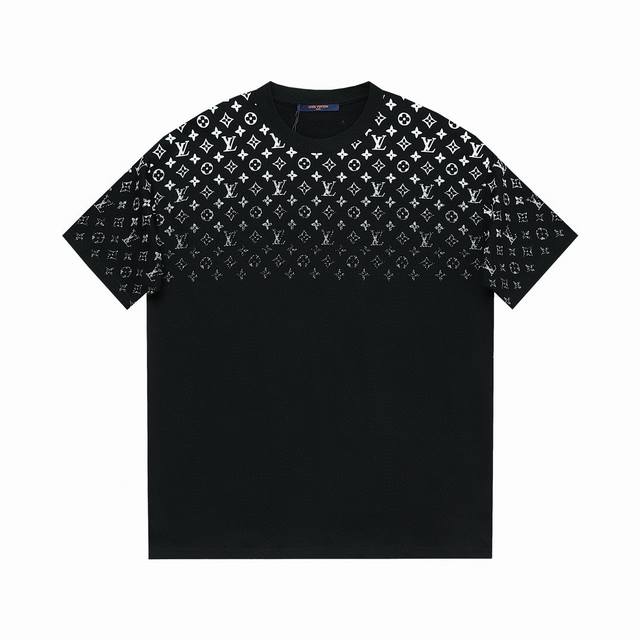 Vd1005# New Louis Vuitton Lv 24Ss new gradient printed short-sleeved T-shirt ~ C