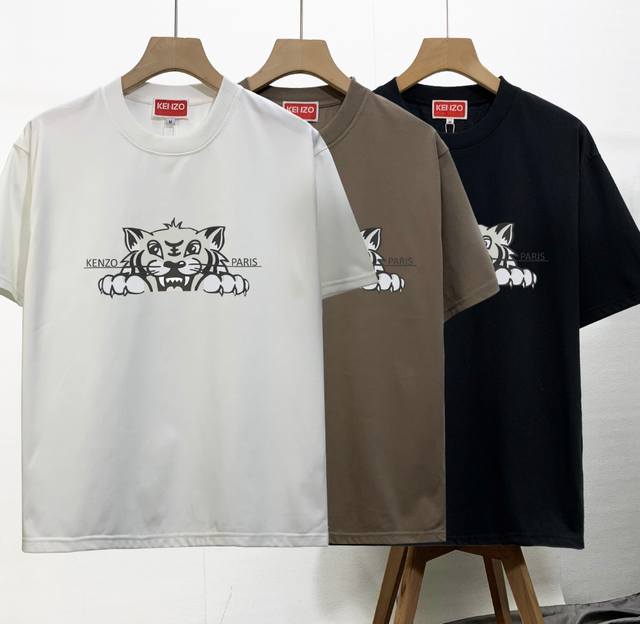 Kenzo new closet couple round neck short-sleeved T-shirt, the same style as the