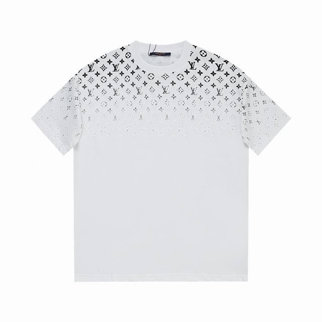 Vd1005# New Louis Vuitton Lv 24Ss new gradient printed short-sleeved T-shirt ~ C
