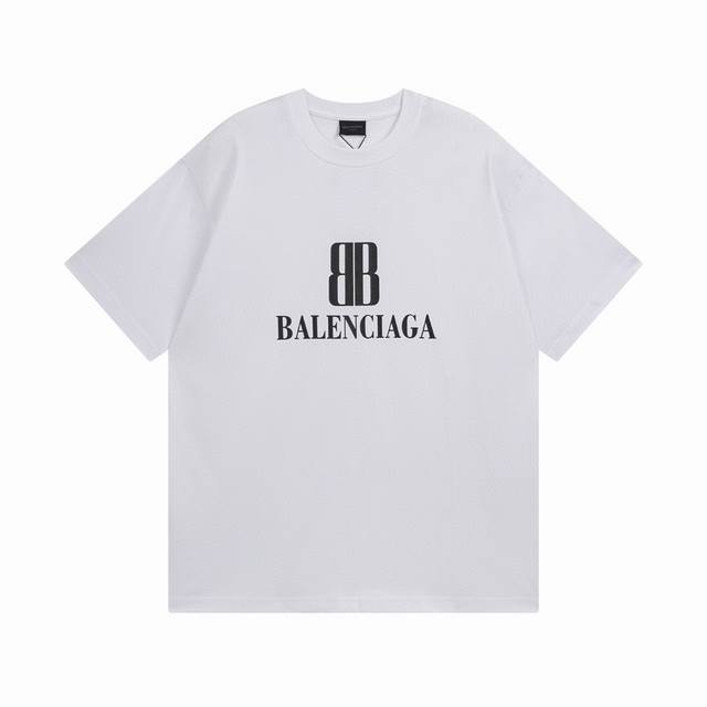 Balenciaga 2025 Ss latest Paris new Logo printed short-sleeved T-shirt The quali
