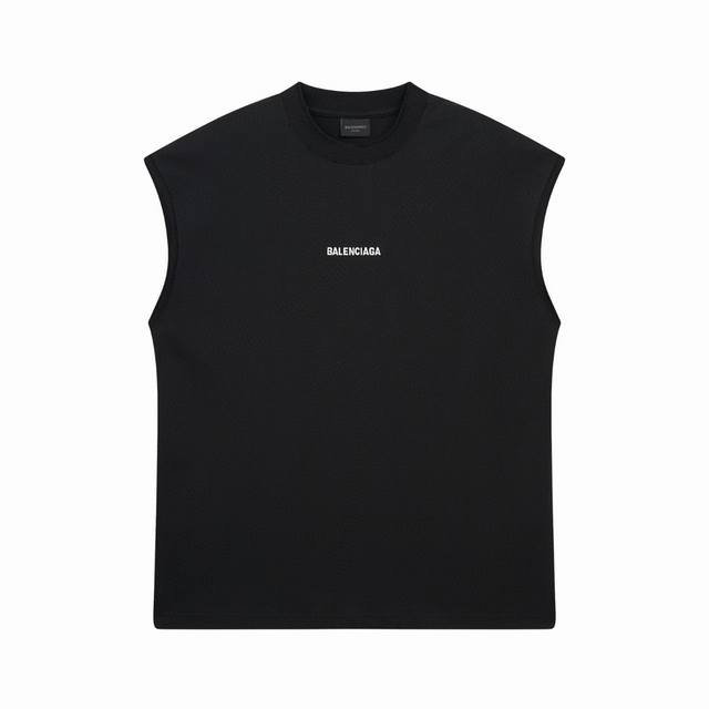 Balenciaga 2025 Ss front and back classic letter embroidery worn and distressed
