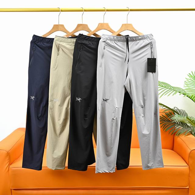 Arc'teryx 25Ss summer new embroidered men's outdoor quick-drying casual trousers