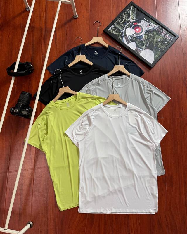 Original quality Lululemon Lulu casual quick-drying round neck short sleeve, T-