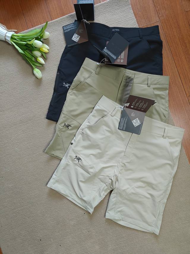 Arcteryx Arc'teryx 25S Summer Men's Outdoor Woven Soft Shell Shorts Half Pants E