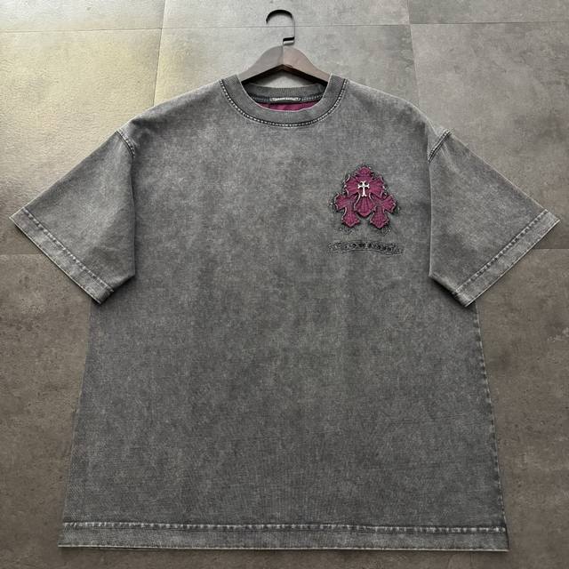 Chrome Hearts Chrome Hearts 2025 new patchwork embroidered short-sleeved T-shirt