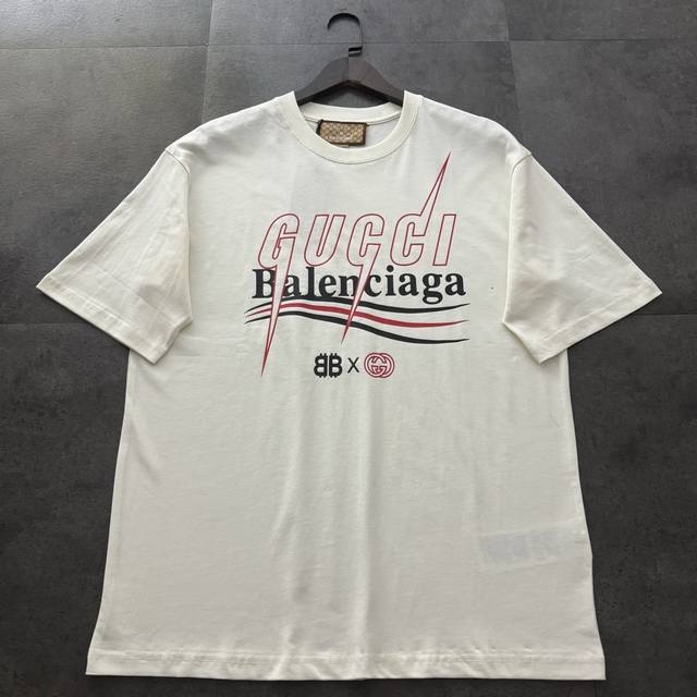 Gucci Gucci Balenciaga co-branded series 25Sst shirt short sleeves original fabr