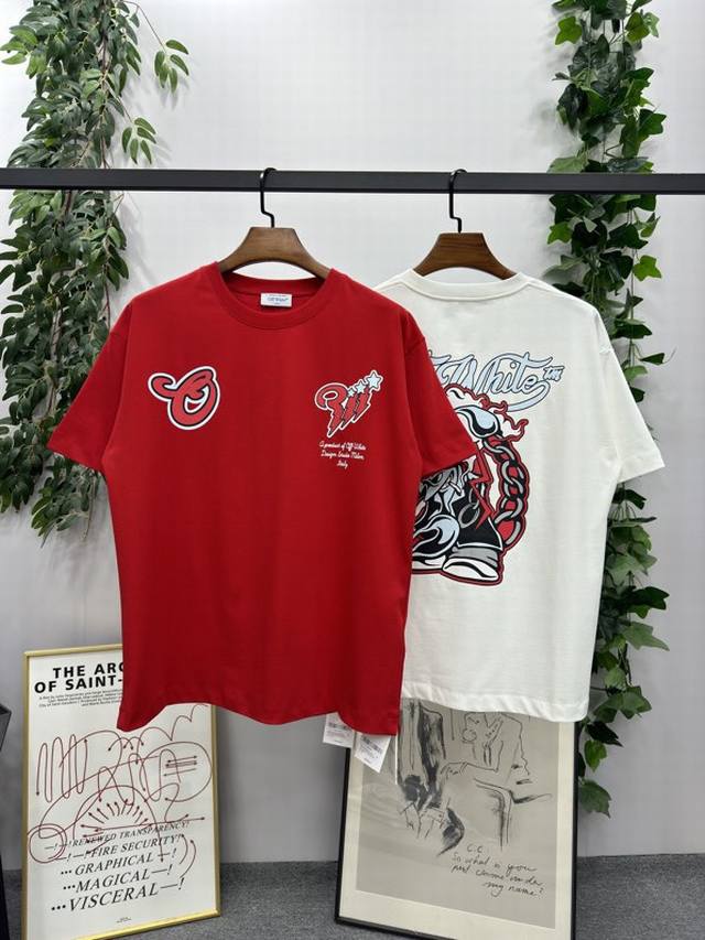2025Ss new spring and summer Brand: Off-White Cartoon Scorpio short-sleeved T-sh