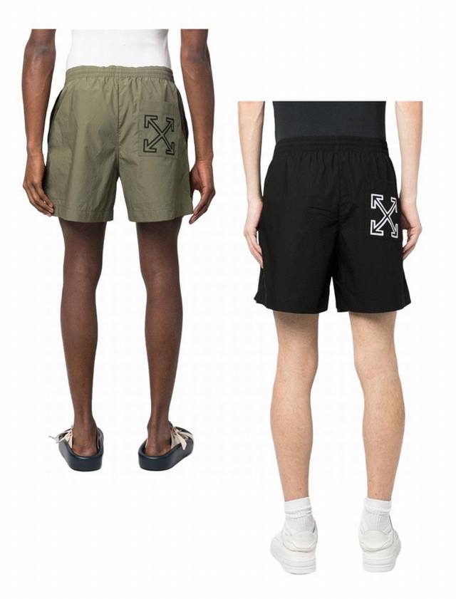 Official new Brand: Off-White Embroidered arrow casual pants five-point pants! C