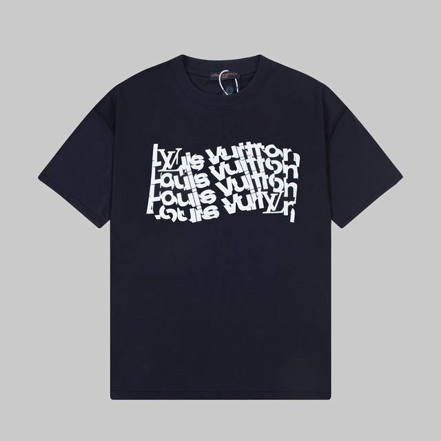 Dl74 Dlv Dlouis Vuitton Louis Vuitton 24Ss pattern printed short-sleeved T-shirt