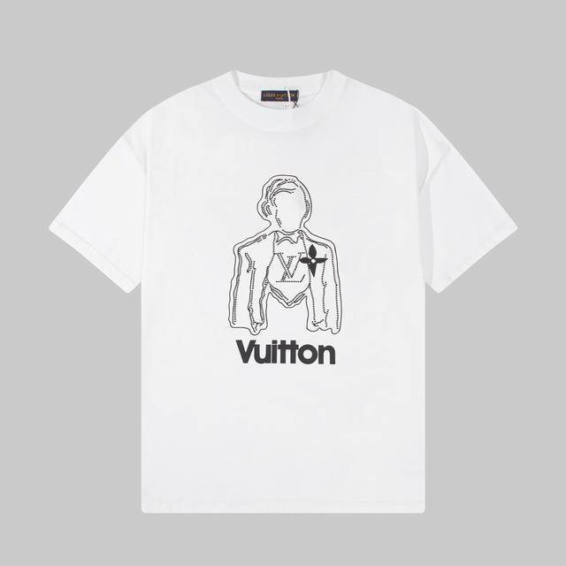Dl76 Dlv Dlouis Vuitton Louis Vuitton 25Ss pattern printed short-sleeved T-shirt