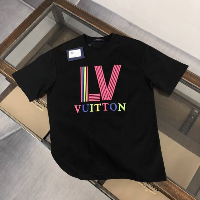 Dl09 Dlouis Vuitton Dlv Louis Vuitton 25Ss new summer round neck short sleeve T-