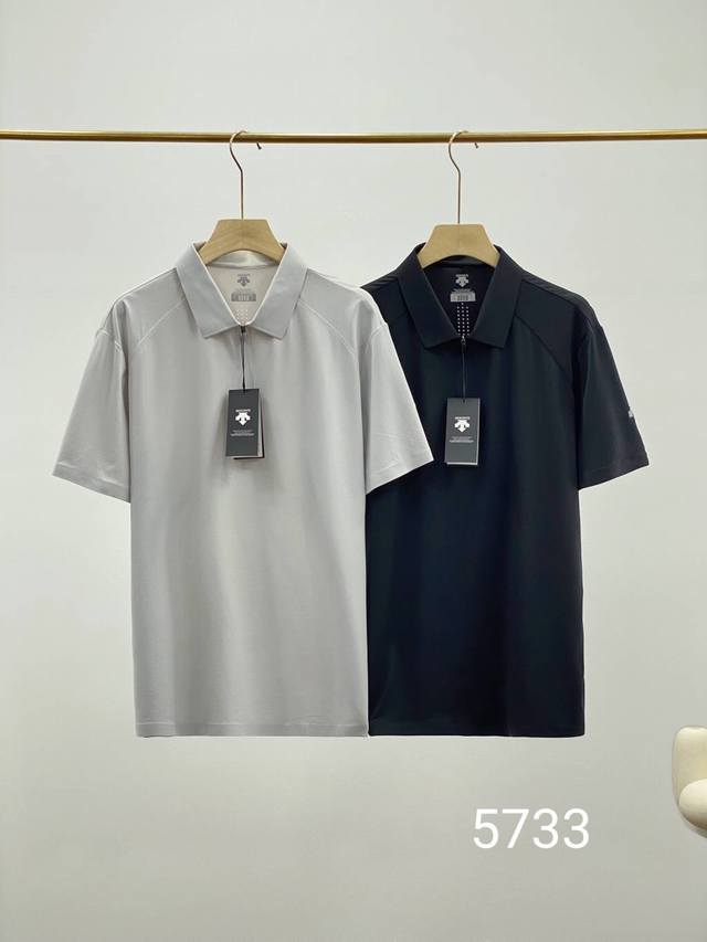 Descente Descente 25th summer new men's lapel glued Polo shirt Model number: D't