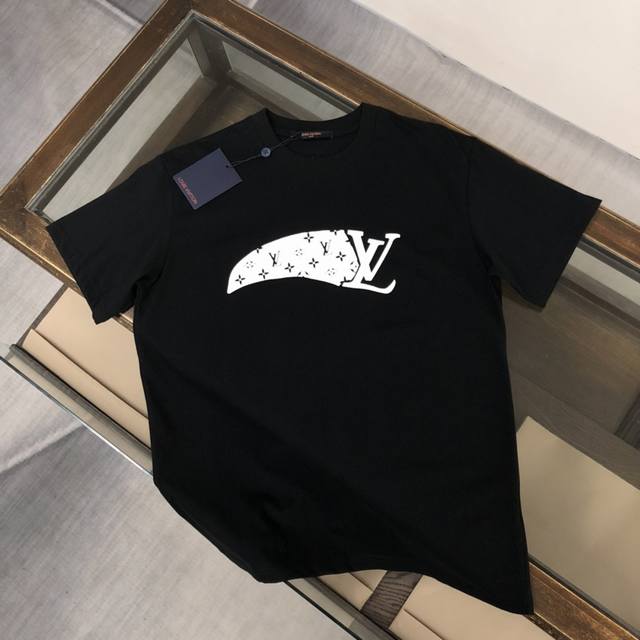 Dl07 Dlouis Vuitton Dlv Louis Vuitton 25Ss new summer round neck short-sleeved T