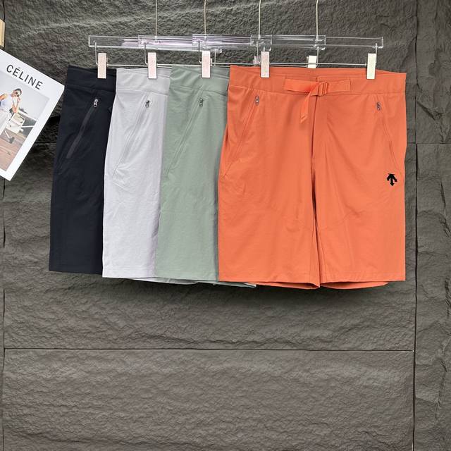 Descente 2025 new classic Logo pocket zipper couple woven shorts high version h