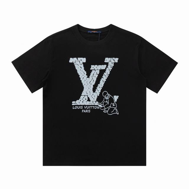New model number: Vd184 Louis Vuitton 24Ss logo printed T-shirt short sleeves A