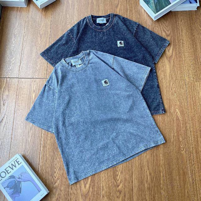 Carhartt Wip Carhartt 24Ss washed distressed retro short-sleeved T-shirt #Limite