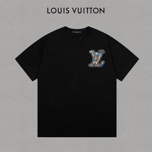New model number: Vd169 Louis Vuitton Hand-painted graffiti letters versatile t