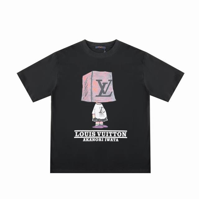 New model number: Vd151 Lv block man graffiti short sleeves Louis Vuitton Ss bl