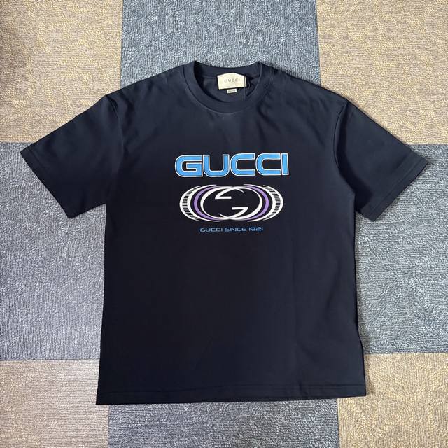 Gucci Gucci 2025 summer new double G letter logo print fashionable and versatile