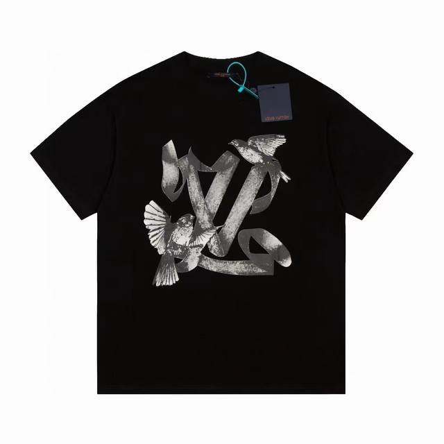 New model number: Vd135 Iv Louis Vuitton bird big logo short sleeves, imported