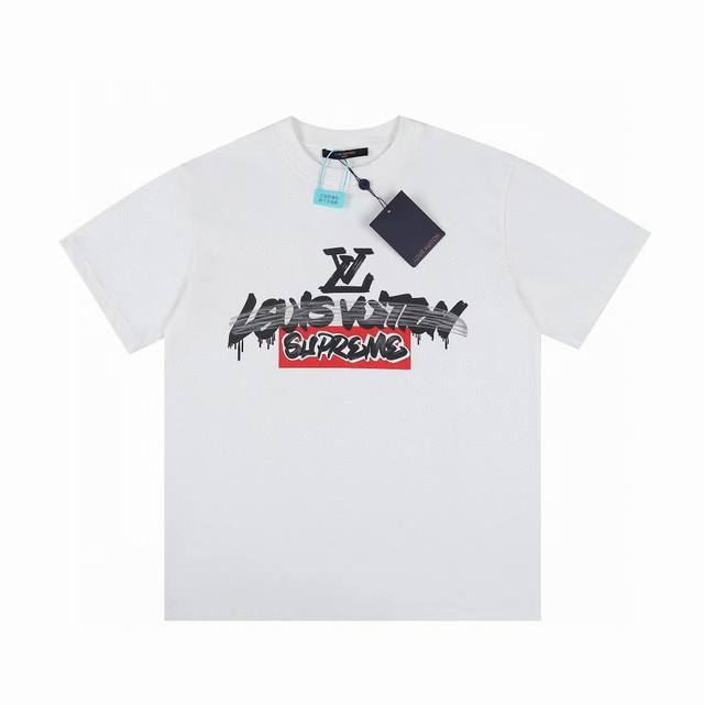 New model number: Vd134 1V New Lv joint Supreme round neck short-sleeved T-shir